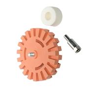 Industrial 4Inch Pneumatic Rubber Adhesive Removal Polishing Wheel Decal Removers Eraser Disc Power Drill Attachments Adhesive Removal Polishing Tool