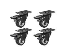 Industrial 5" 2" 3" Swivel Casters with Brakes Set of 4 Replacement Furniture Dolly Wheels Easy Mobility on Various Floors Perfect for Moving Furniture
