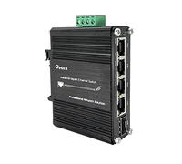 Industrial 5-Port Switch Gigabit PoE+ Ethernet Switch 4 Ports 120W PoE+ Injector 10/100/1000Base-T & 1 Port 100/1000Base-X Dual Rate SFP 12~48VDC Wide Range Power Input