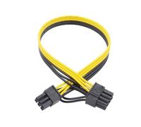 Industrial 6+2 Pin PCIExpress Power Cord Featuring Low Resistance Copper Conductors and Wide Compatibility PCIe Power Extension Cord