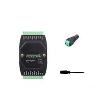 Industrial 8-Channel Analog Output Module, For Modbus RTU For RS485, 12-Bit, DC 7-36V, DIN Rail Mount for Voltage or Current Control(A)
