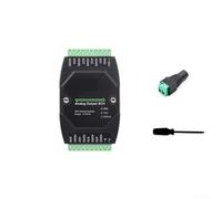 Industrial 8-Channel Analog Output Module Rs485 Modbus Rtu 12-bit Dc from 7 to 36v Din Rail Current Voltage Signal Converter for PLC Control(B)
