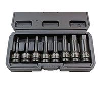 Industrial 8pc 1/2" Impact Hex Allen Socket Bit Set Metric 5-19mm Bits