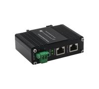 Industrial 95W Gigabit PoE++ Injector, IEEE 802.3bt/at/af Compliant Power Over Ethernet Adapter, 12-48V DC Wide Voltage Input, IP40 Hardened Housing, DIN Rail & Wall Mountable