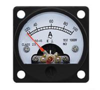 Industrial AC Current Meter 45mm Mount 50/60Hz Gauge(AC50A) | 45mm cutout size, 1A-50A direct range, clear computer printed scale, for zero adjuster, vibration resistant