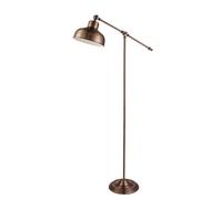 Industrial Adjustable Floor Lamp In Antique Copper