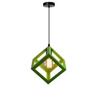Industrial Adjustable Metal Pendant Lighting Retro Farmhouse Hanging Ceiling Light Fixtures for Kitchen Island Bedroom Living Room Foyer Green Red Blue Made in China