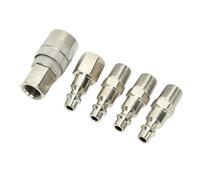 Industrial Air Compressor Adapter Set Universally Thread Compatibility for Workshop Garage High Efficiency Operations Air Compressor Fittings Steel
