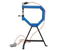 Industrial Air Planishing Hammer for Metal Shaping, High-Speed Pneumatic Tool with Adjustable Anvil and Foot Pedal, Ideal for Professional Metalwork