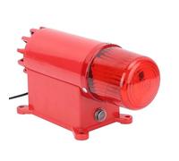Industrial Alarm, 180W IP65 Rated Audible and Visual Alarm with Bright Lamp for Outdoor Use, Adjustable Volume Options for Mines, Farms, Ports, and Machinery