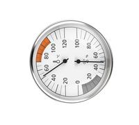 Industrial Aluminum Sauna Thermometers Hygrometer Tool for Room Rustproof Construction Easy to Read Dials Display Sauna Environment Gauge