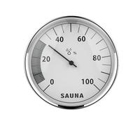 Industrial Aluminum Sauna Thermometers Hygrometer Tool for Steam Room Rustproof Construction Easy to Read Dials Display Metal Sauna Humidity Monitor