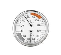 Industrial Aluminum Sauna Thermometers Hygrometer Tool for Steam Room Rustproof Construction Easy to Read Dials Display Metal Sauna Humidity Monitor
