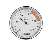 Industrial Aluminum Sauna Thermometers Hygrometer Tool for Steam Room Rustproof Construction Easy to Read Dials Display Metal Sauna Humidity Monitor