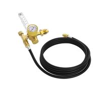 Industrial Argon CO2 Regulator Featuring 60 CFH Flowmeter and 4000PSI Gauges Regulators Valves Welding Accessory Welding Regulator Double Flowmeter