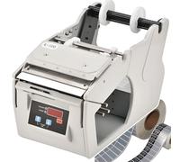 Industrial Automatic Label Dispenser with High-Speed Peeling, Adjustable Width, and Digital Display for Wrinkle-Free Application