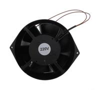 Industrial Axial Flow Fan 220V AC 172x150mm Heavy Duty Extractor for Cabinet Heat Dissipation - Low Noise 55dB Metal Housing(Aluminum blades)