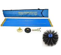 Industrial Bailey Universal 30ft Chimney Brush Sweep Sweeping Drain Rod Set Kit