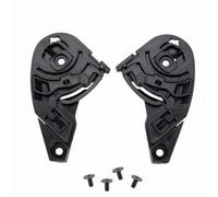 Industrial Base Helmet Visor Base Mechanism Replacement Mounting Plates With Screws Polycarbonate Construction Mirrored Left And Right Parts Suitable For Commuting Highway Riding Road