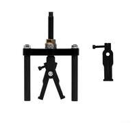 Industrial Bearing Extractor Tool Compatible with Flywheel Assemblies Using Thick/Thin Hook Options and Wrench-Driven Hex Nut Interface