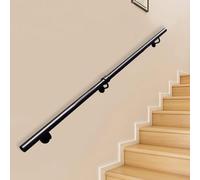 Industrial Black MetalRailing for Indoor/Outdoor Use 600cm Safety Support Bar for Lofts Corridors StepsDurable Handrail for s Balconies and More