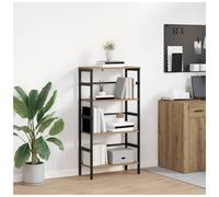 Industrial Bookshelf Artisan Oak Engineered Wood 60x29.5x115cm 4 Shelves Sturdy