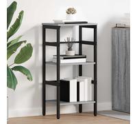 vidaXL Bookshelf Grey Sonoma 40 x 29.5 x 81 cm Engineered Wood
