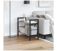 Industrial Bookshelf Grey Sonoma 75x30x58.5cm Engineered Wood & Steel 9-Shelves