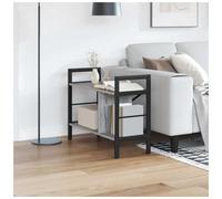 Industrial Bookshelf Grey Sonoma 75x30x58.5cm Engineered Wood & Steel 9-Shelves
