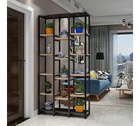 Industrial Bookshelf, Vintage Floor-standing Display Shelf Organizer for Home or Office, Multi-functional Book Storage and Decoration, 100x30x200cm