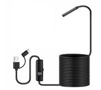 Industrial Borescope Camera, 5.5mm Diameter HD Inspection Camera with Adjustable 6-LED Lighting, Waterproof IP67, for Android & PC Use in Pipeline and Sewer Inspection(B-5M)