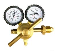 Industrial Brass Nitrogen Pressure Regulator with G5/8 Thread, Pressure Reducing Valve Capable of Handling High Inlet Pressure and Providing Accurate Outlet Control