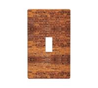 Industrial Brick Wall Background Print Switch Plate Covers,1 Gang Wall Plate Single Toggle Light Switch Cover Plate