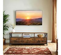 Industrial Brown TV Stand with 3 Drawers