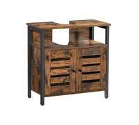 Industrial Brown Under Sink Cabinet for Bathroom