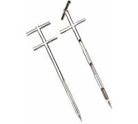 Industrial Bulk Sampler, Cement Sampling Tool for Manufacturing, Rugged Heavy-Duty Stainless Steel Collector for Plastic Pellets, Chemical Powders, Grains