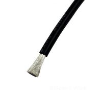 industrial cable， Black Flexible Tin-plated Copper Cable 6/8/10/12/14/16/18/20/22/24/26/28 AWG 1 5 10 20 Meters High Temperature household(8 AWG,5m)