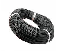 industrial cable， Black Super Soft Silicone Cable 28/26/24/22/20/18/16/14/12/10/8/6AWG Car Battery Connection Wire High Temperature Resistance(8 AWG,1m)