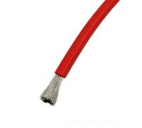 industrial cable， Red Flexible Tin-plated Copper Cable 6-28 AWG 1/5/10/20 Meters High Temperature household Extra Soft Silicone Wire(26 AWG,5m)
