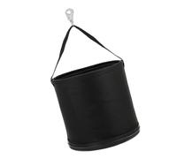 Industrial Canvas Utility Bag with Belt Hook High Weight Capacity Hard Bottom Design for Construction Workers Round Canvas Tool Bucket