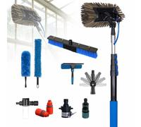 Industrial Carbon Fiber Extension Pole Set 12ft-40ft With Nylon Clamps