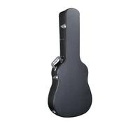 Industrial Case Acoustic Guitar Case Guitar Hard Case Folk Guitar Case Wood Frame With Pearl Cotton Lining And Suitable for stage, Black, Classic Black, 40/41 Inch
