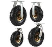 Industrial Casters 6/8/10 Inch ShockAbsorbing High Elasticity Replacement Wheels for Toolboxes Outdoor Use Sturdy Swivel and Rigid Options