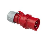 Industrial CEE Plug 32A 4P 400V IP44 Red - 024-6V