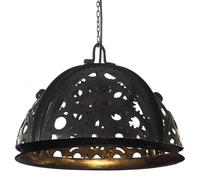 vidaXL Industrial Ceiling Lamp in Chain Wheel Design 45 cm E27, Black