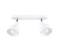 Industrial Ceiling Light ELBA 2 2-Light Steel White E27 LED SOLLUX LIGHTING