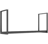 Industrial Ceiling Mount Shelf, Floating Kitchen Storage Wine Rack, Hanging Metal Shelf for Kitchen Bar Cafe