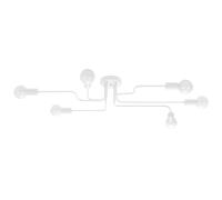 SOLLUX lighting - Chandelier - Pendant Lamp LED - Pendant Lamp VECTOR - Pendant Light - Pendant Light LED - Low Energy Consumption - E27,6x max 15W LED, ~230V, 50Hz, IP20 - White - 80x64x15,5cm
