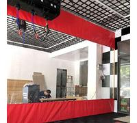 Industrial Cleaning ain for Quick Washing Easy Care Red Divider ain for Pavils & Peras 3.5 x 2.4 m Water-Resistant Versatile Separat Solut