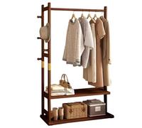 Industrial Coat Rack Hall Tree with Shoe Storage, Sturdy Design for Hallway, Bedroom & Office, Easy Assembly, 40/60/80/100CM, Max Load 100kg, Stylish Storage Solution